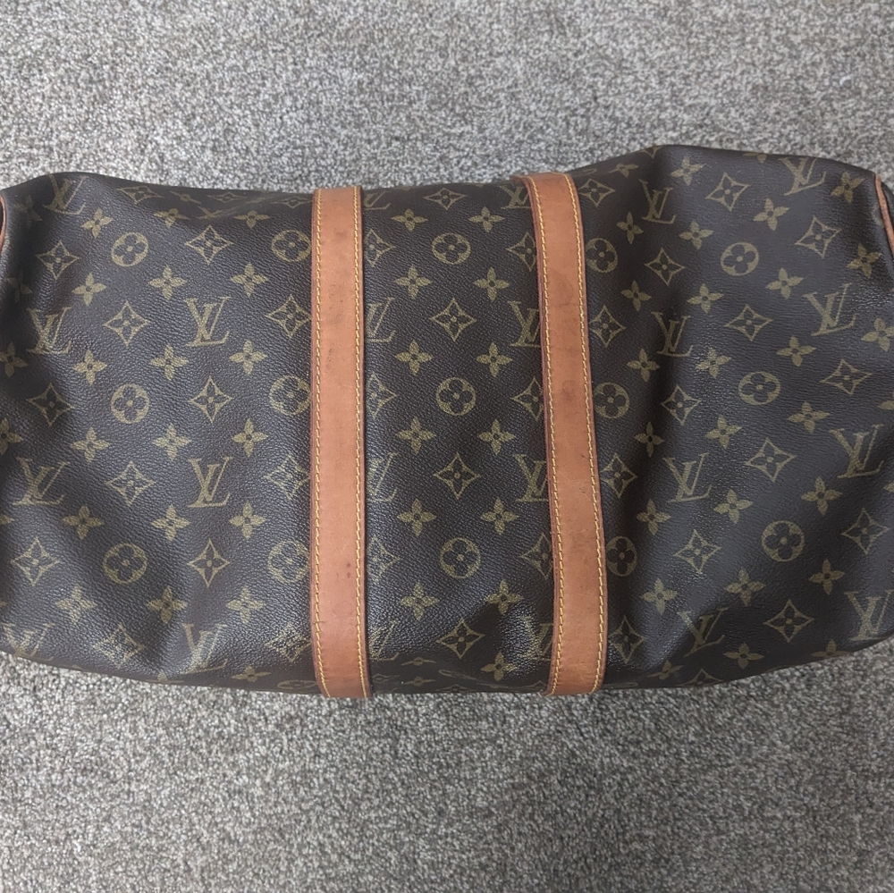 1984 Louis Vuitton Monogram Canvas Brown Travel Keepall 45 Duffle Bag - Picture 3 of 6